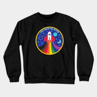 Space Pride - 8 Stripe LGBT Flag Crewneck Sweatshirt